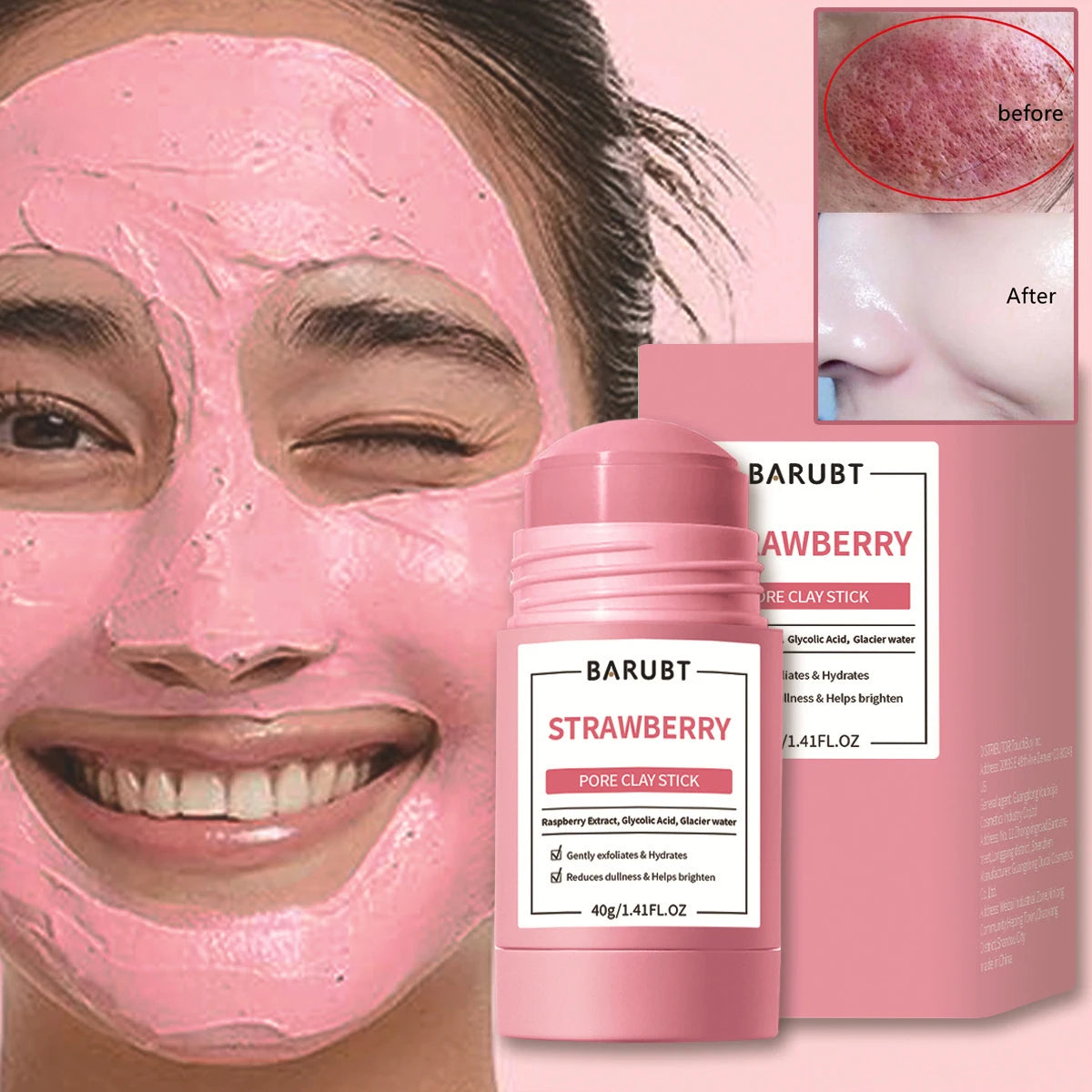 Original Facial Remove Blackhead Mugwort Solid Mask Clean Pores Treat Acne Blemish Black Dots Korean Skin Care Cosmetics Gift