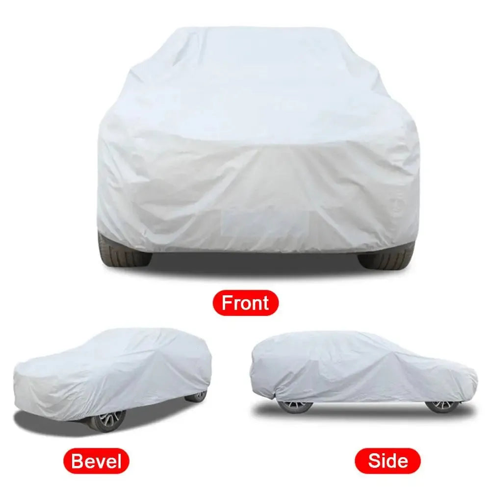Waterproof Sunshade Car Cover - Universal SUV Sedan Scratch-Resistant Dustproof UV Protection Car Tools Summer Supplies