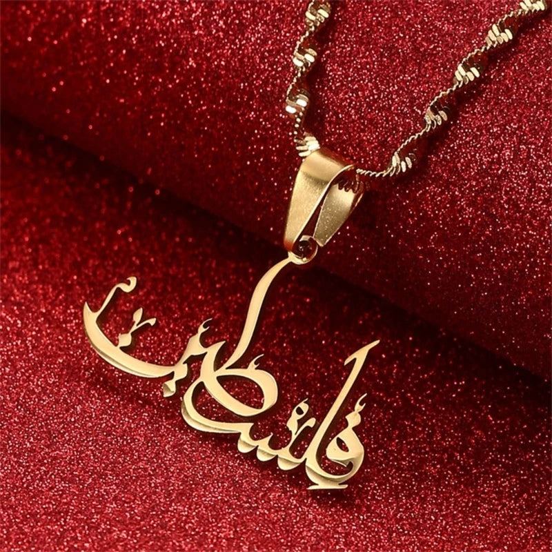 Exquisite Craftsmanship Clavicular Chain Ornament Stainless Steel Palestine Pendant Necklace Neck Jewelry Adornment