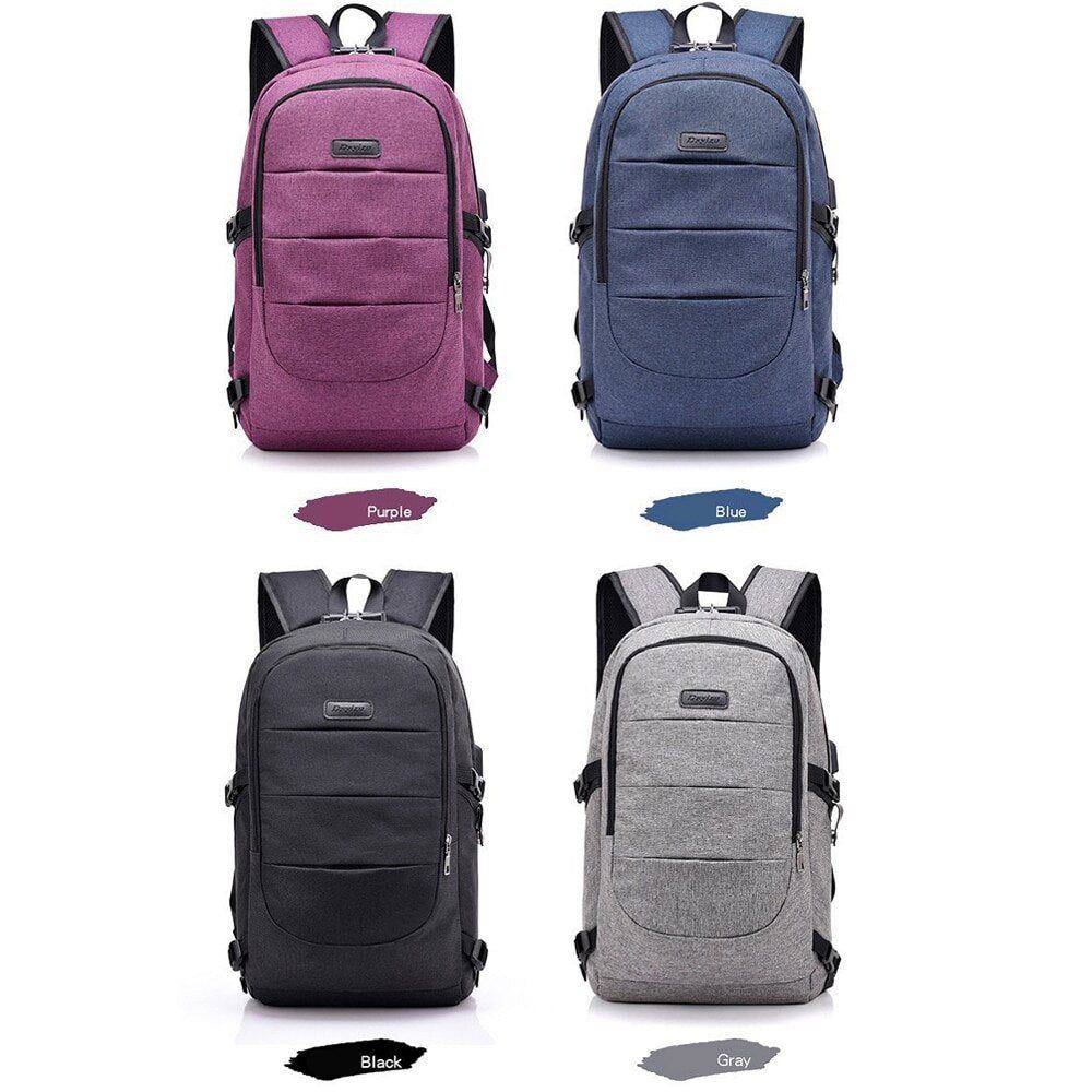 Usb Charging Large Capacity Men Women Backpack Laptop Waterproof Multifunctional Computer Bag Students Teen Schoolbag