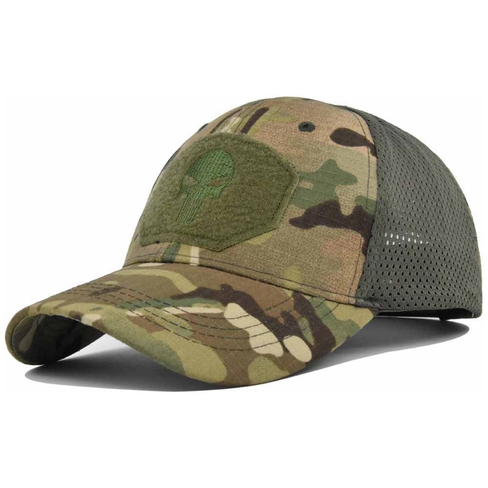 Military Baseball Caps Multicolor Camouflage Breathable Sun Visor Mesh Outdoor - Jointcorp