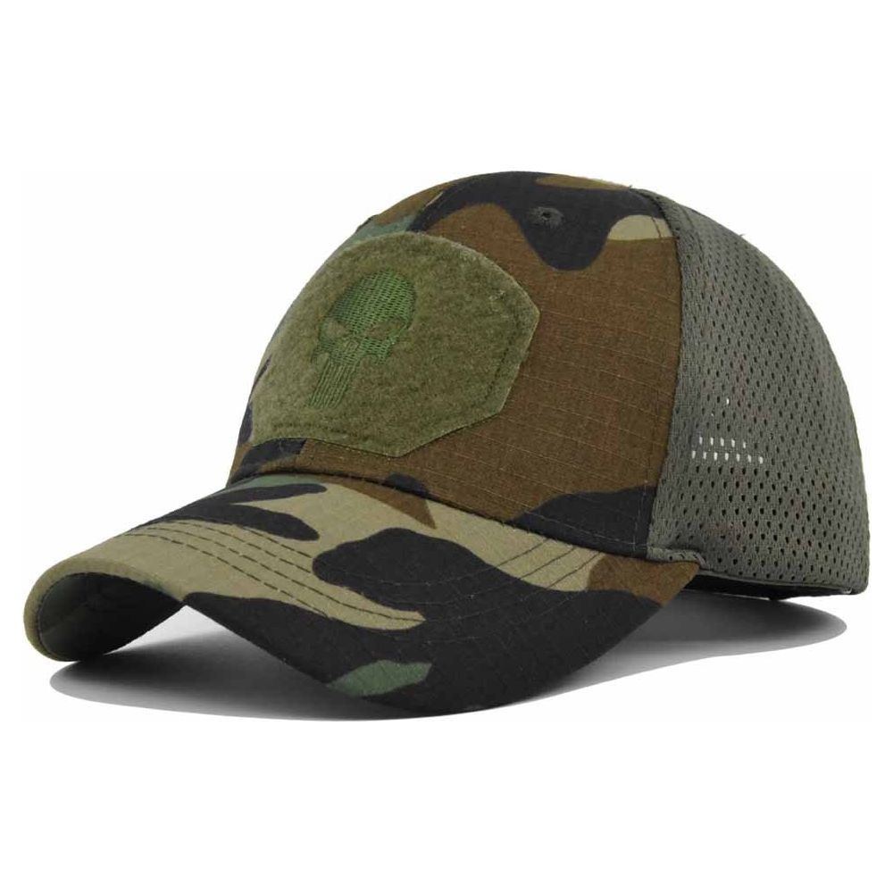 Military Baseball Caps Multicolor Camouflage Breathable Sun Visor Mesh Outdoor - Jointcorp