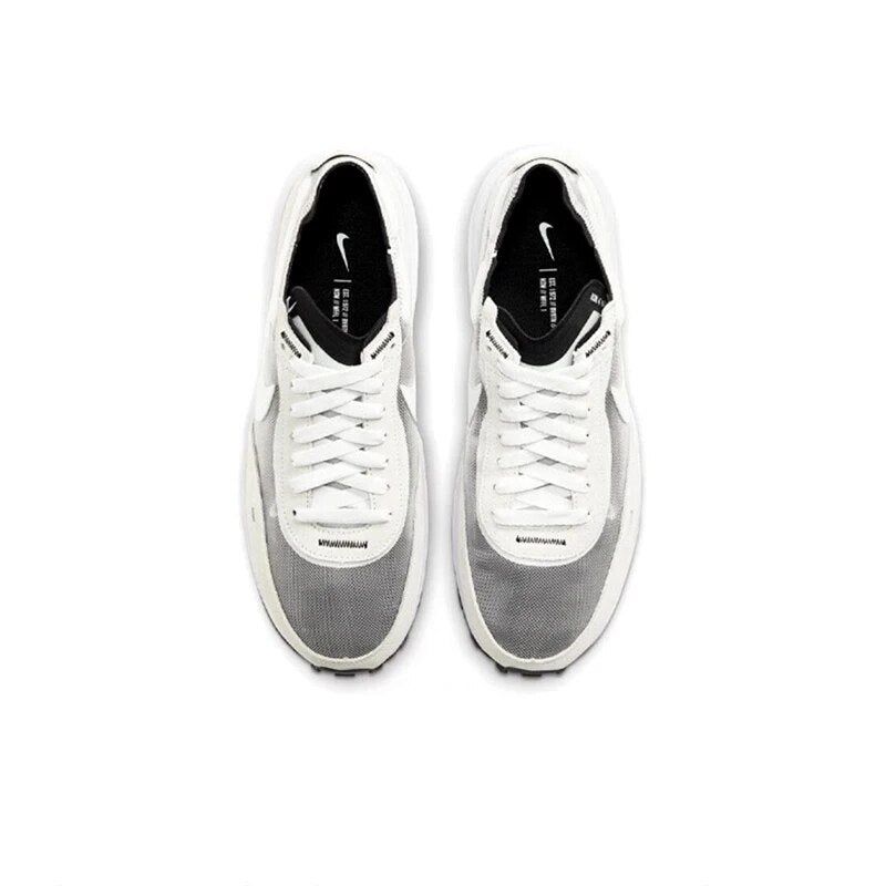 Original New Arrival Nike Waffle One Men's Running Shoes Wear Resistant Shock Absorption Breathable Gray White Sneakers DA7995