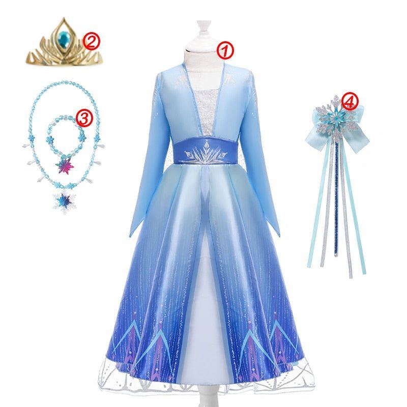 Disney Frozen Costume Princess Dress for Girls