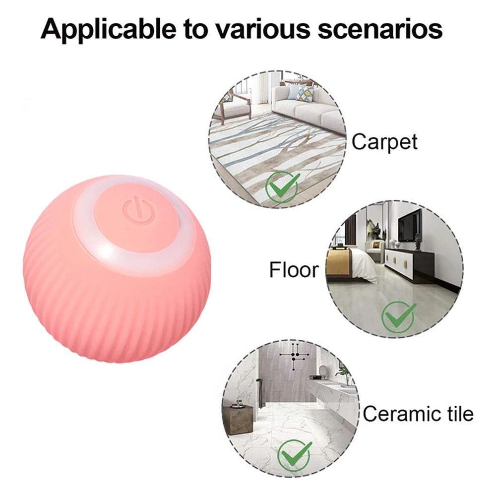 Smart Cat Toys Automatic Rolling Ball Electric Cat Toys Interactive For Cats Training Self-moving Kitten Toys Pet Accessories - Jointcorp