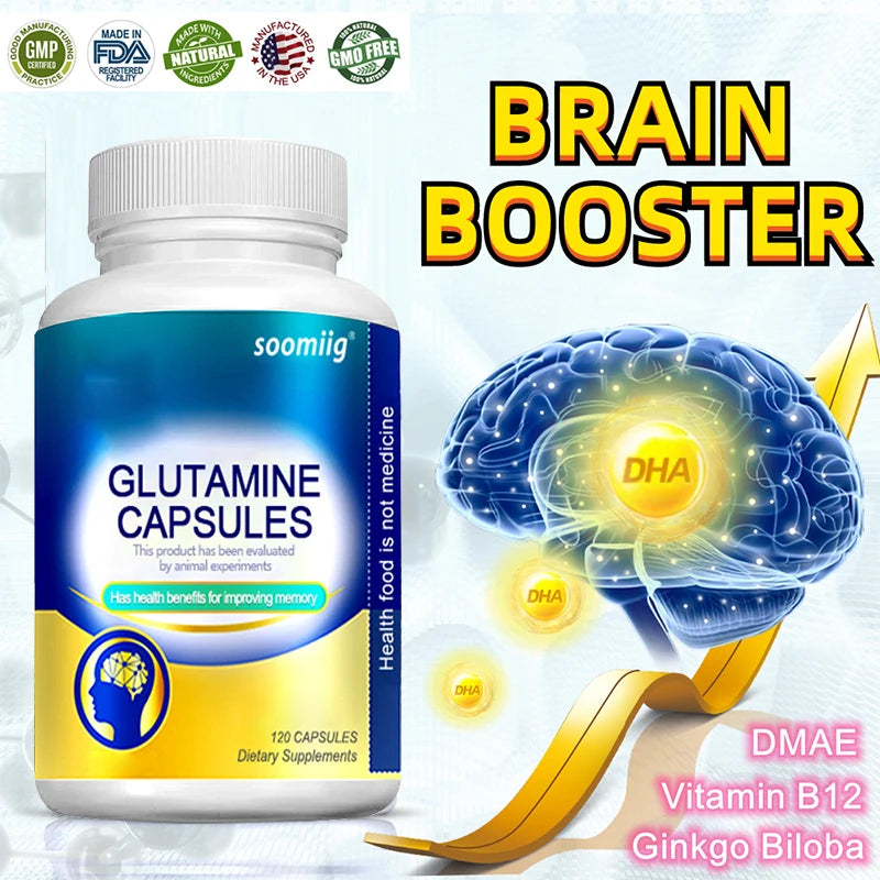IQ Brain Booster Pills Improve Memory Boost Concentration Advanced Nootropic Neuroenergy Brain Development Capsule Supplement