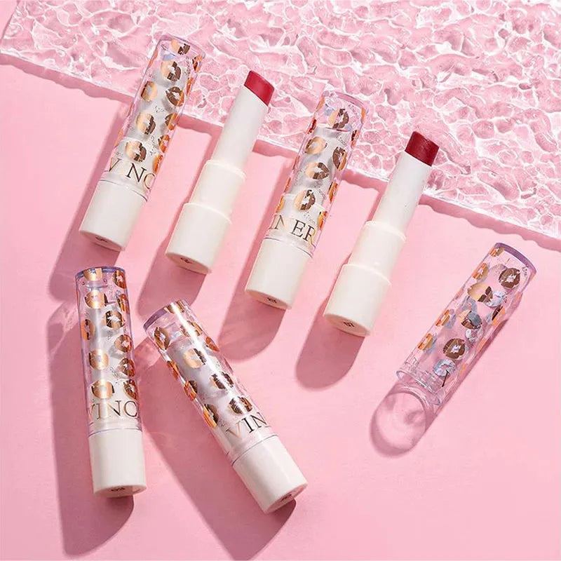 New tinted nourishing moisturising lipstick natural lasting hydration fading lip lines mirror 8 colours lipstick