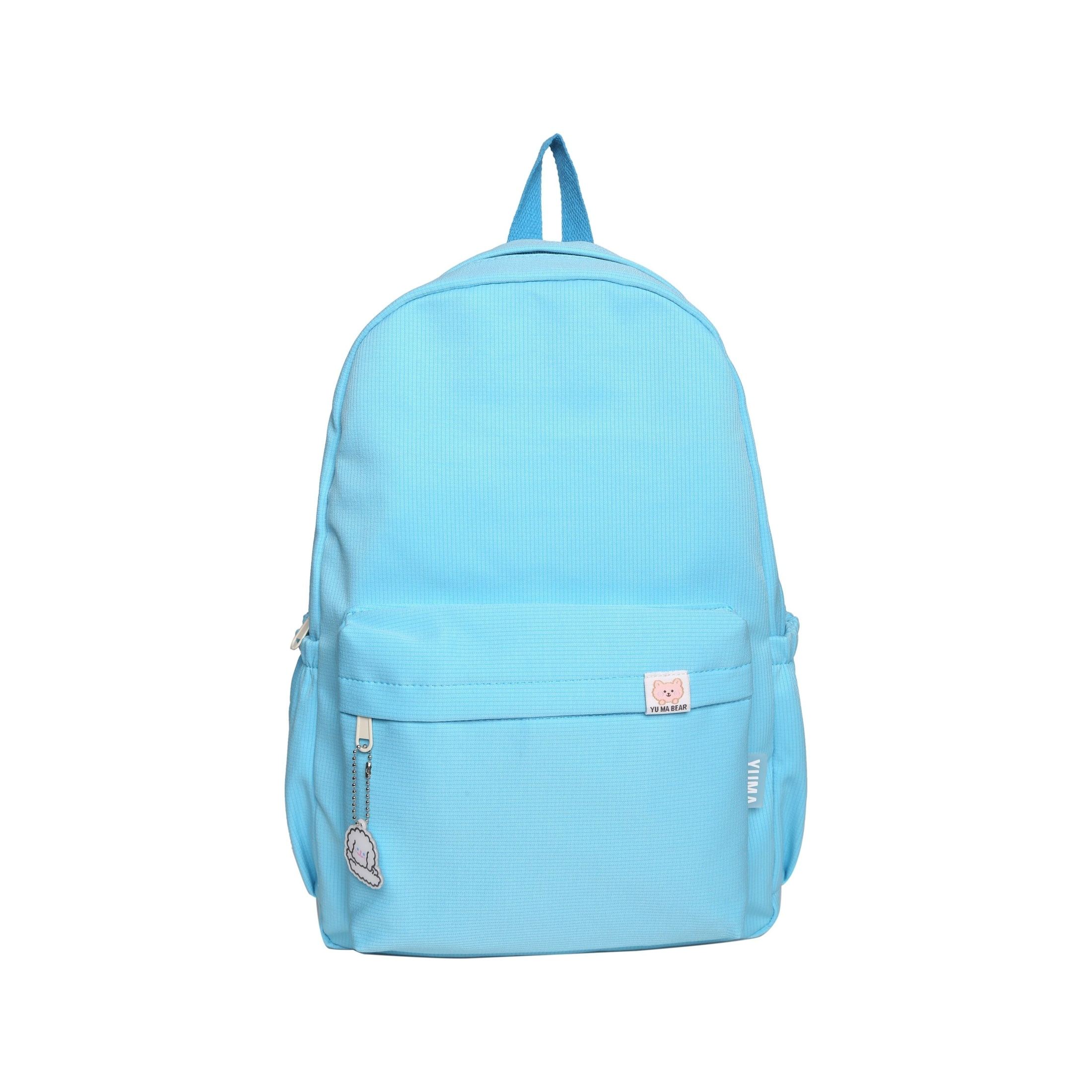 Backpack Soft Sister Solid Color Large Capacity Student Schoolbag 2022 School Season New College Students Ins Backpack