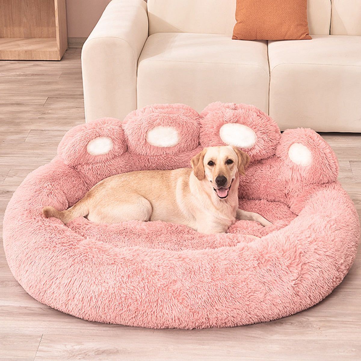 Fluffy Dog Bed Plush Kennel Accessories Pet Products Large Dogs Beds Bedding Sofa Basket Small Mat Cats Big Cushion Puppy Pets - Jointcorp