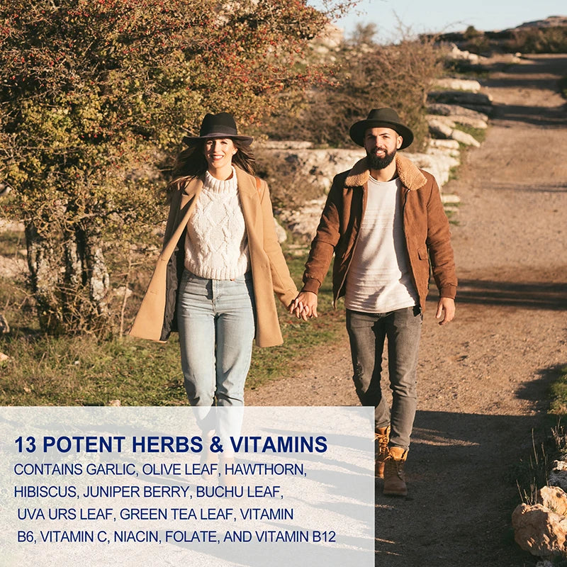 Blood Pressure Support - with Hawthorn & Hibiscus - Supports Cardiovascular Health and Promotes Blood Circulation