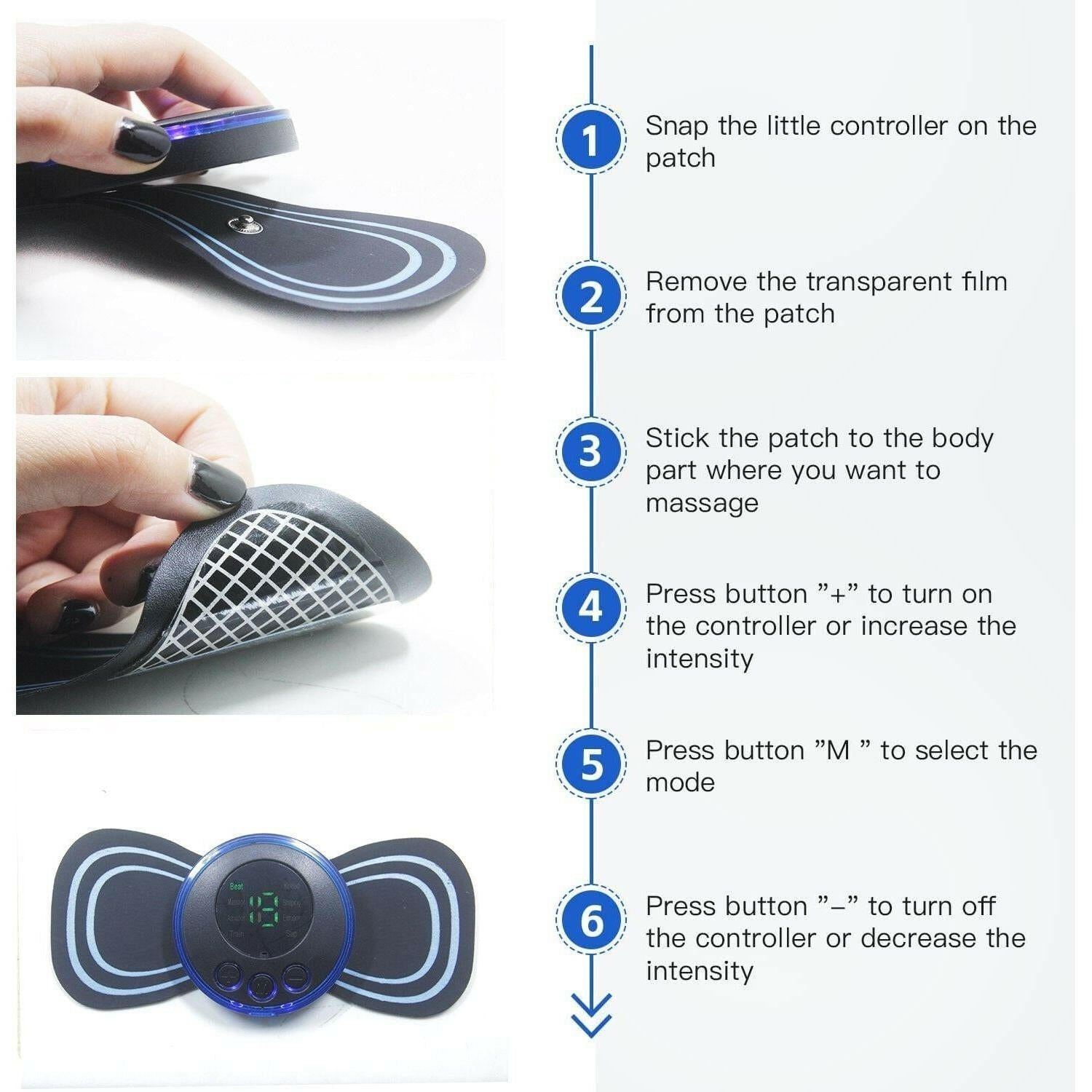 EMS Foot Massager Electronic Acupuncture Massage Pen Neck Toner Body Massager Trainer Electrical Muscle Stimulation Massage