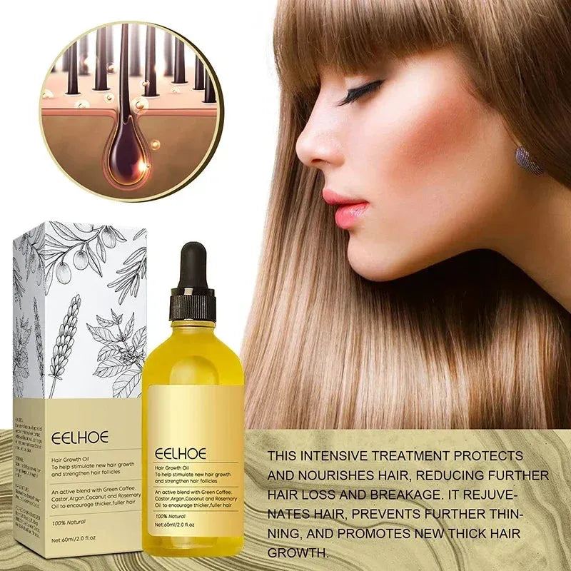 EELHOE Dense Hair Essential Oil Softens Nourishes Hair Repairs Hair Damage Prevents Hair Loss And Nourishes Hair Essence Oil New