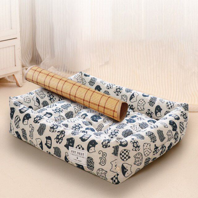 Dog Cat Bed Warm Pet Mat Removable Soft Cat House For Dogs Washable Sofa Cushion Sleeping Bed Cat Puppy Kennel Pet Supplies - Jointcorp