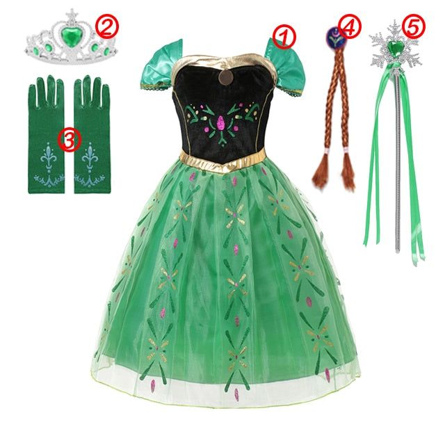 Disney Frozen Costume Princess Dress for Girls