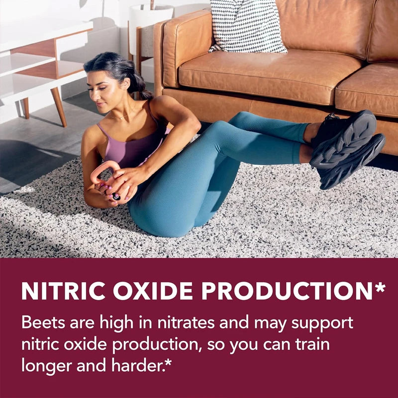 Beet root gummies contain coenzyme Q10 energy supplements and pomegranate extract, supporting 60 healthy energy pills