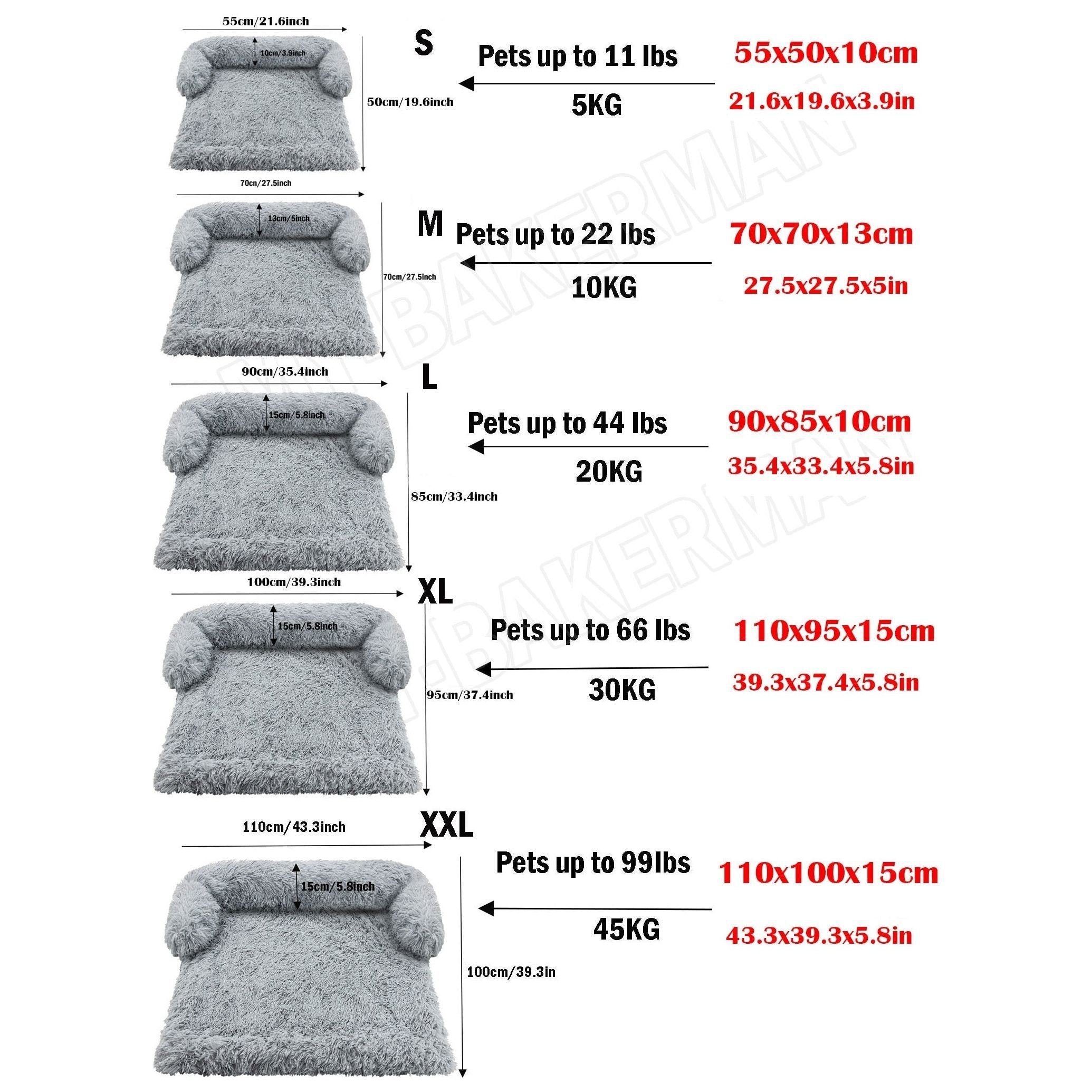 Pet Dog Bed Sofa For Dog Pet Calming Bed Warm Nest Washable Soft Furniture Protector Mat Cat Blanket Large Dogs Sofa Bed