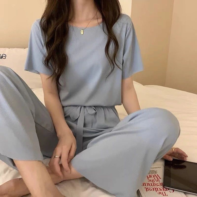 Pijamas Two Pieces Set Home Wear Nightwear - Jointcorp