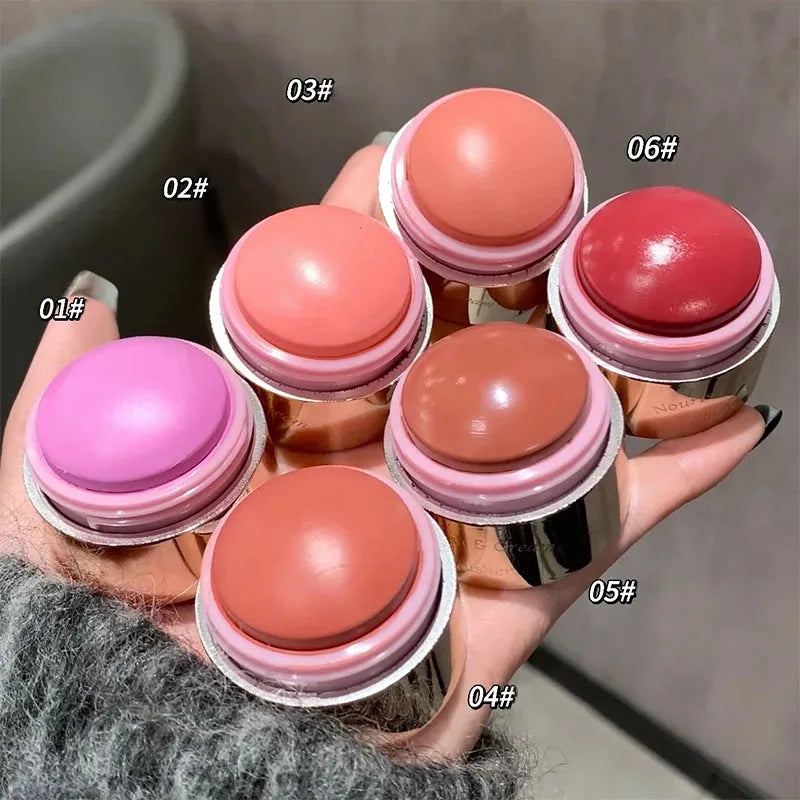 6 Colors Blush Peach Cream Makeup Cheek Contour Blush Cosmetics Blusus Cream Korean Makeup Natural Matte Rouge Tint Blush Female