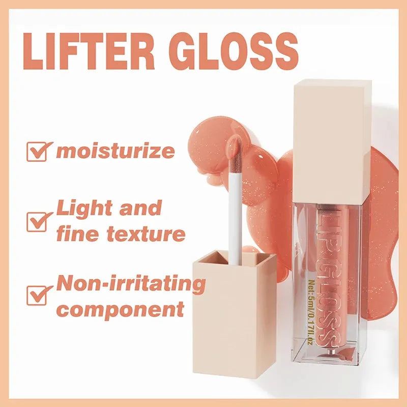 Hyaluronic Acid Lip Glaze Mirror Lipstick Moisturizing And Nourishing Long-lasting Non-fading White Velvet Lipstick