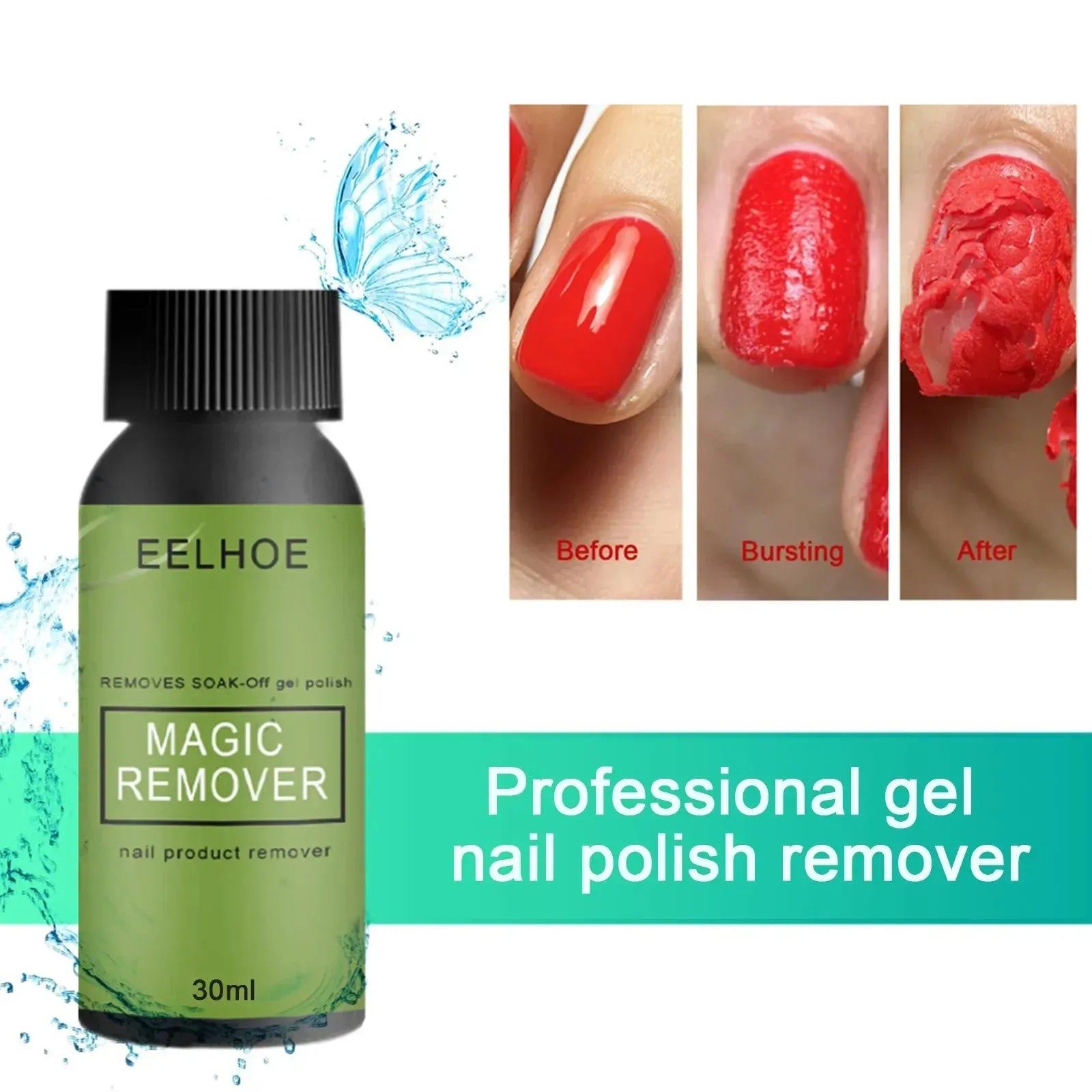 10/15/30/50ML Magic Remover Nail Polish Fast Clean UV Soak Off Layer Semi-permanet Manicure Nails Art Removal Acrylic Gel Tools