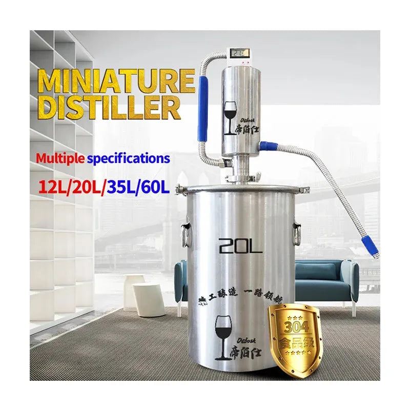 20L Moonshine Distillation Equipment Vodka Making Machine Distiller Alcohol Brewing Grape Wine Make at Home Distillatory Liquor