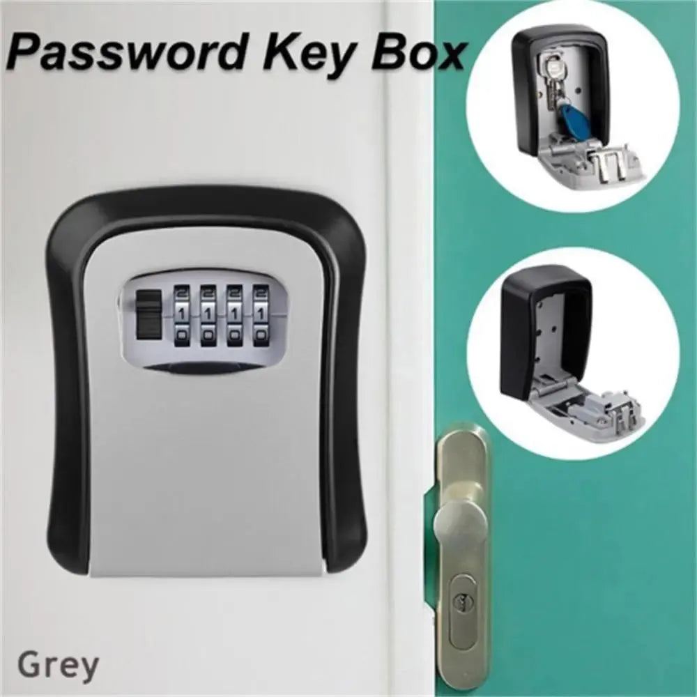 Wall Mount Key Storage Secret Box Organizer 4 Digit Combination Password Security Code Lock No Key Home Key Safe Box Caja Fuerte