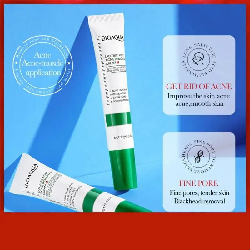 1~10PCS 20ml Salicylic Acid Refining Cream Shrink Pore Improve Acnes Blackheads Whitening Anti-aging Oil Control Skin Care