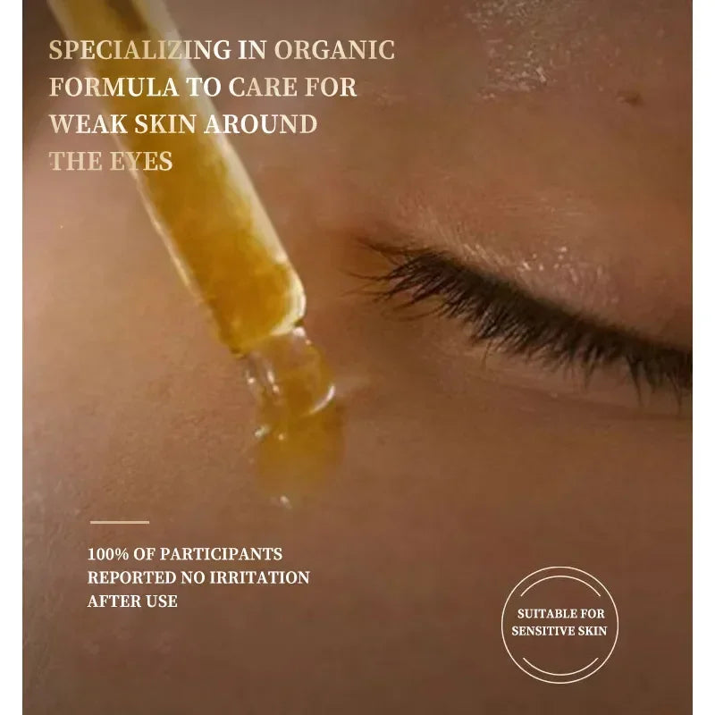 Eye Antiwrinkle Essence Oil 15ml Extract various plant essence Removing eye bags, deep moisturizing, anti-aging,Reduce fine line
