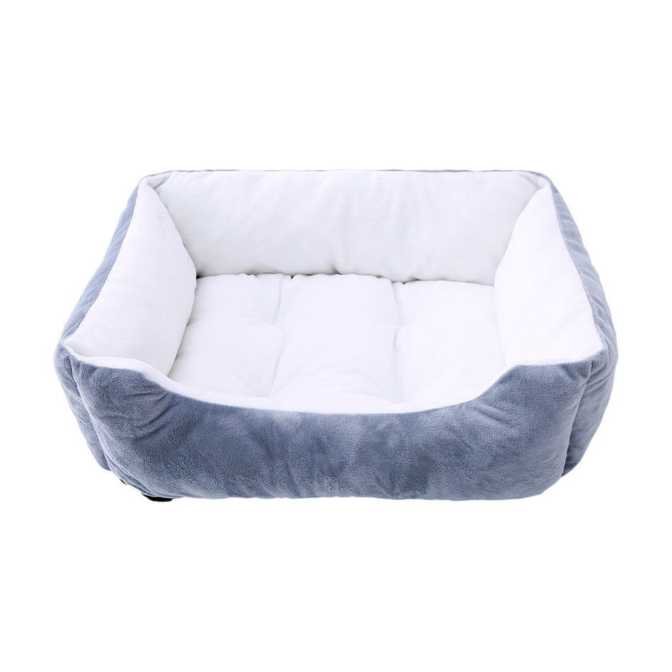Pet Cat Dog Bed Cozy Square Plush Kennel Puppy Sofa Bed Small Large Dog Sleep Pad Portable Pet Bed Nest Pet Supplies Accessories