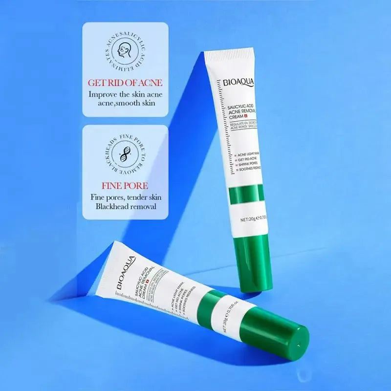 1~10PCS 20ml Salicylic Acid Refining Cream Shrink Pore Improve Acnes Blackheads Whitening Anti-aging Oil Control Skin Care