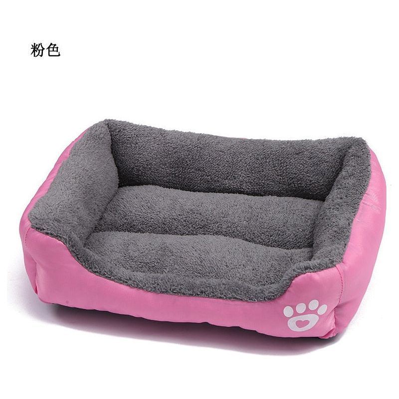 Large Pet Cat Dog Bed Square Plush Kennel Summer Washable Cat Mat Waterproof Mattress Pet Cushion Medium Large Dogs Pet Supplies