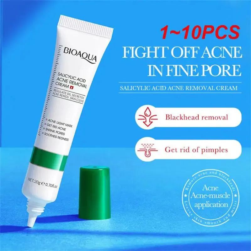 1~10PCS 20ml Salicylic Acid Refining Cream Shrink Pore Improve Acnes Blackheads Whitening Anti-aging Oil Control Skin Care