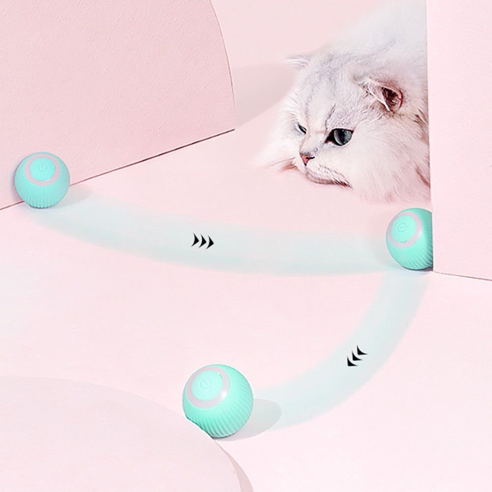 Smart Cat Toys Automatic Rolling Ball Electric Cat Toys Interactive For Cats Training Self-moving Kitten Toys Pet Accessories - Jointcorp