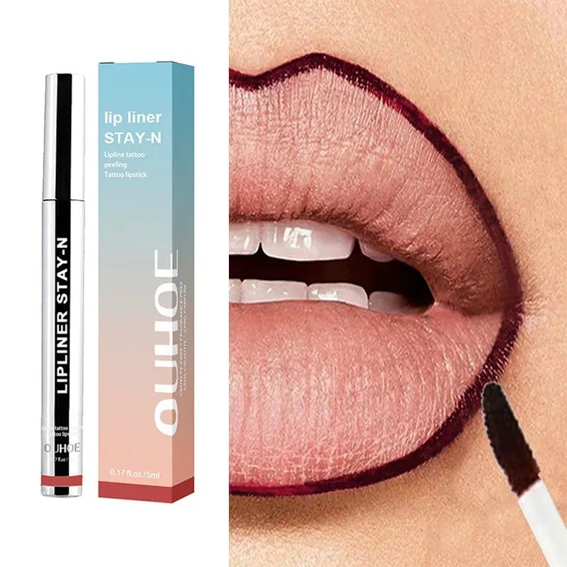 3 Colors Peel Off Lip Liner Tattoo Waterproof Long Lasting Matte Non-stick Cup Lip Tint Sexy Red Contour Lips Make Up Cosmetics