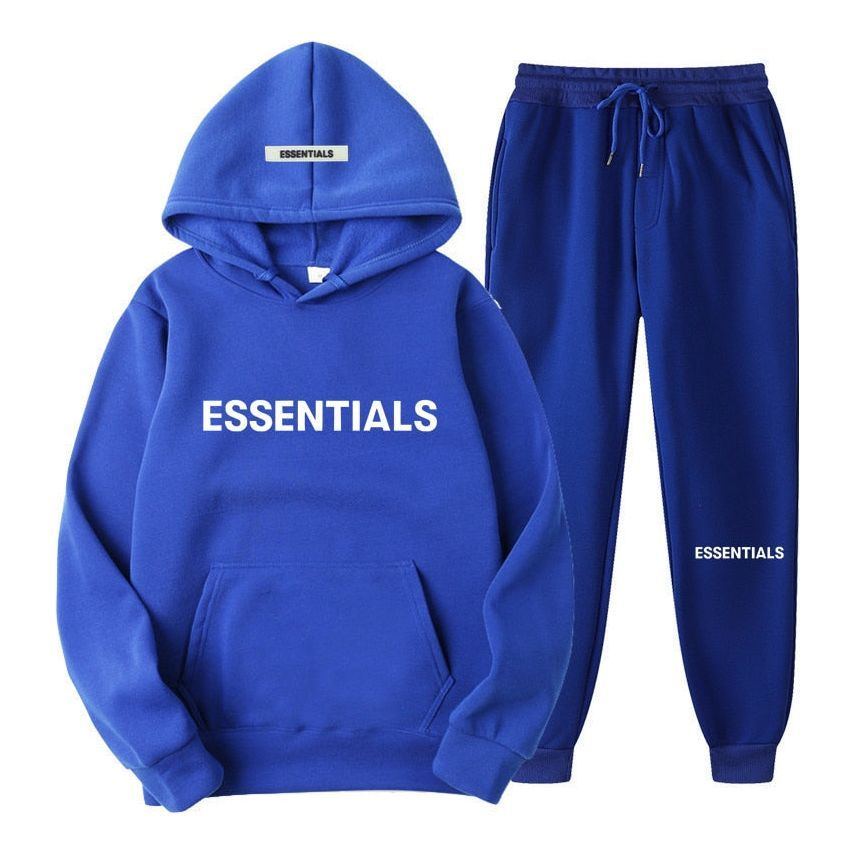 Men's Hooded Sweatshirt Suit Pure Cotton Couple Jogging Sweatshirt Street Sportswear - Jointcorp