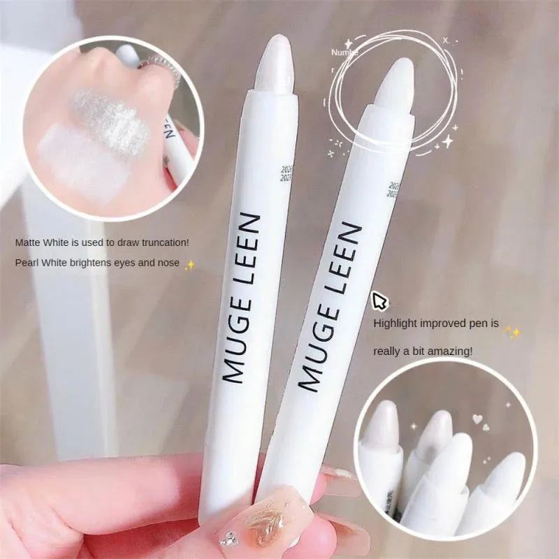 Highlighting Eye Shadow Pencil Waterproof Eye Pearlescent Highlighting Eye Shadow Stick Long Lasting Brightening