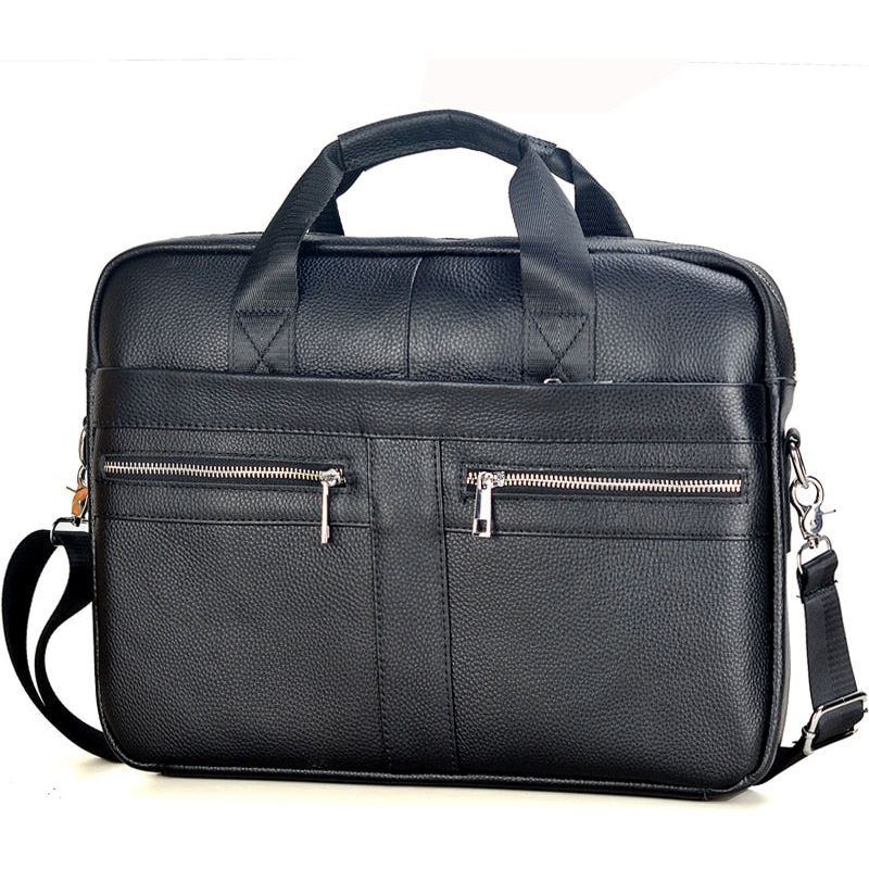 Handbags Casual Leather Laptop Bags Male Business Travel