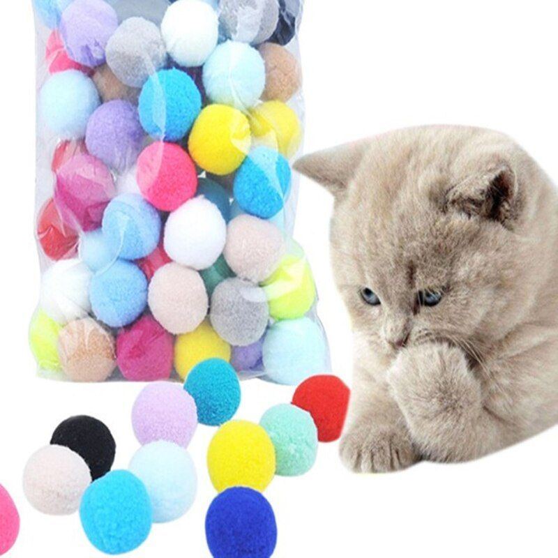 Cat Dog Toy Plush Balls Kitten Toys Interactive Play Ball - Jointcorp