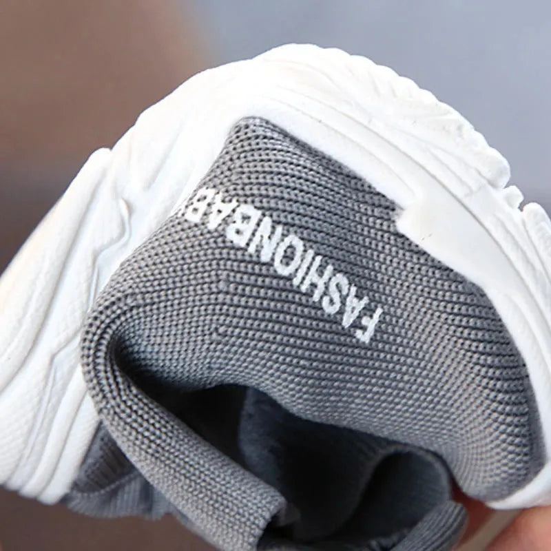 Tenis Kids Shoes 2023 Autumn New Children Sock Shoes Girl Boy Breathable Mesh Casual Shoe Versatile High Top Sport Shoe Tênis