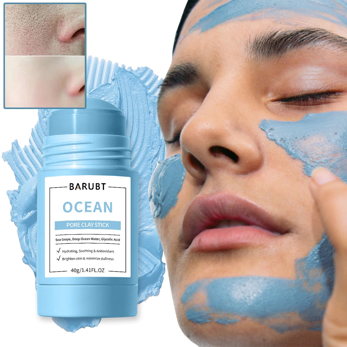 Original Facial Remove Blackhead Mugwort Solid Mask Clean Pores Treat Acne Blemish Black Dots Korean Skin Care Cosmetics Gift