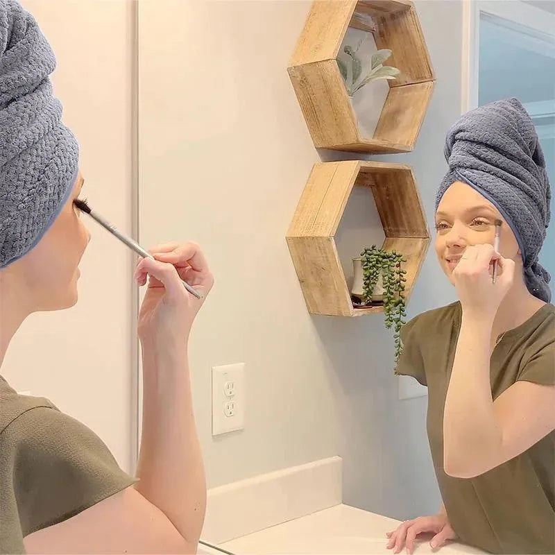 Microfiber Hair Towel Wrap for Women Curly Long Hair,Super Absorbent Hair Plopping Towel Curly for Wet Hair,Soft Hair Drying