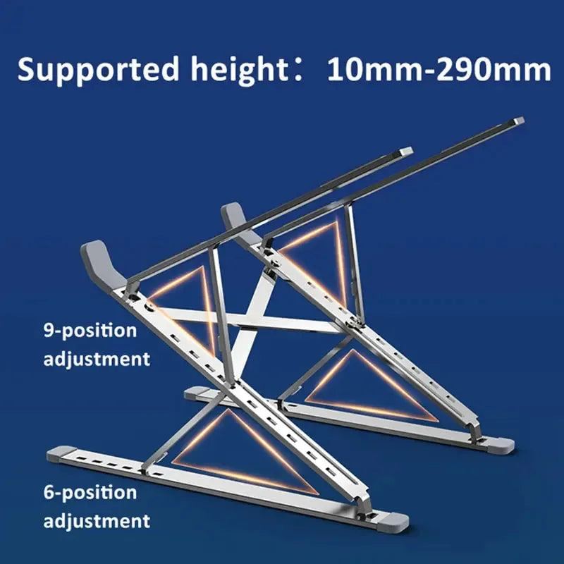 Notebook Stand Computer Lift Radiator Aluminum Foldable Vertical Height Rack Apple MacBook Lenovo Rack Accessories