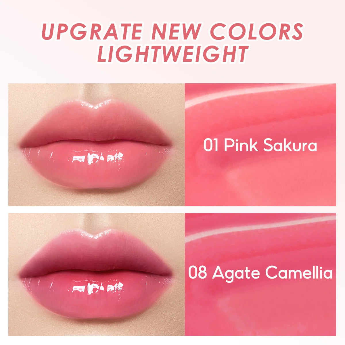 CARSLAN Color Lip Balm Flower Essence Extra Moisturizing Natural Lasting Lip Plumper Non Sticky Lip Gloss Makeup Lip Care