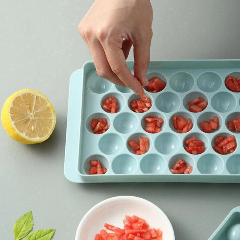 33 Ice Boll Hockey PP Mold Frozen Whiskey Ball Popsicle Ice Cube Tray Box Lollipop Making Gifts Kitchen Tools Accessories
