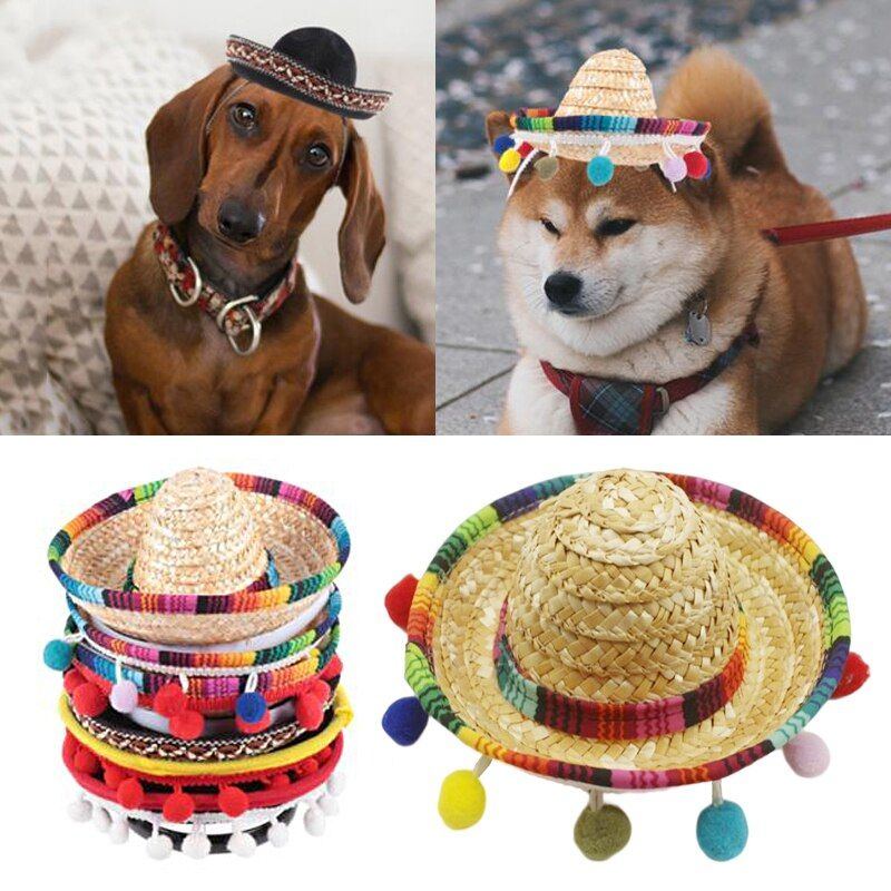 Mexican Mini Sombrero Hat With Headband Carnival Party Funny Hats Accessories Kids Adult Pet Birthday Party Decoration Headdress