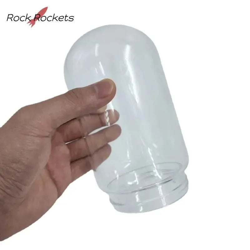 R&R Mini Gravity Hookah Kompact Glass Bottle 11cm High Replaceable Borosilicate Shisha Narguile Glass Cover Smoking Accessories