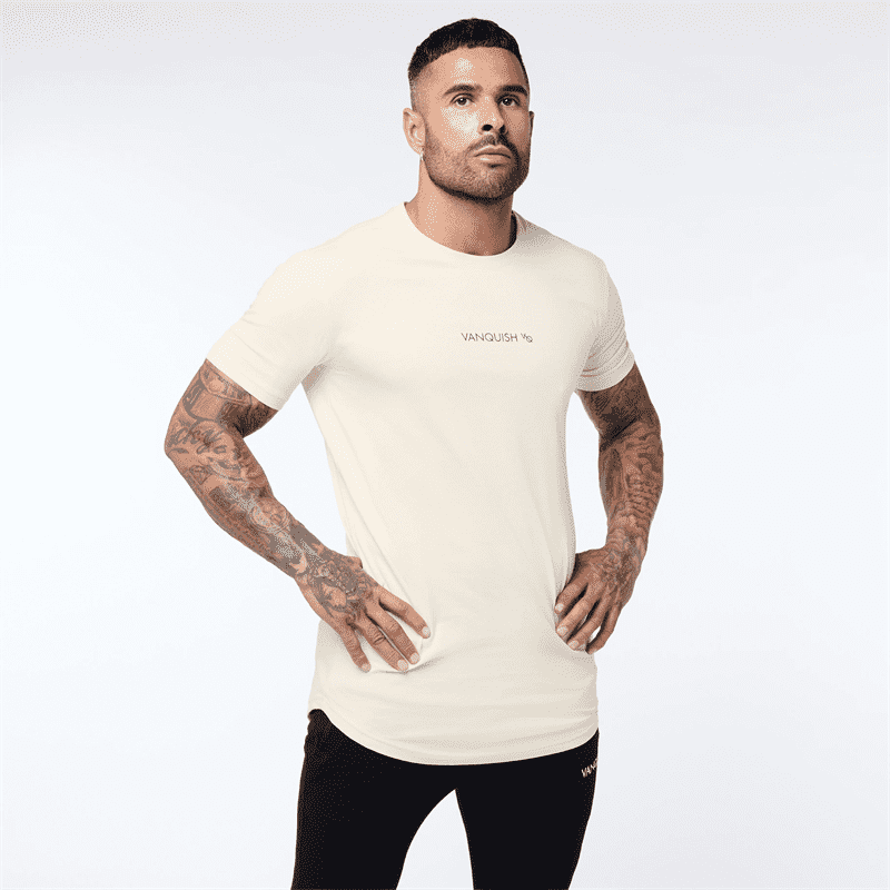 Men's T-shirts Cotton round neck slim Gym Sports Fitness T-Shirt Fashion Men's Clothing - Jointcorp