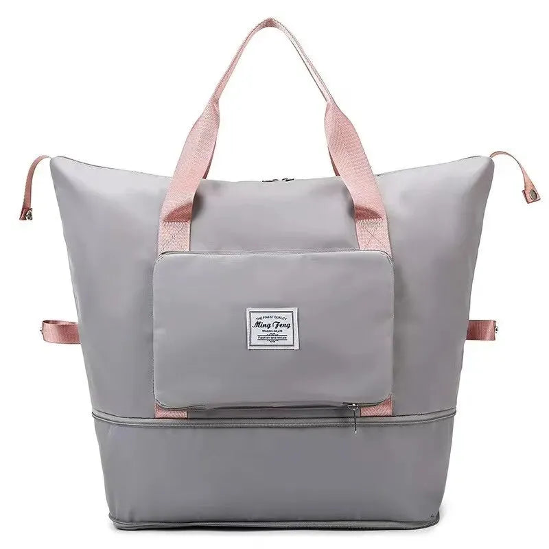 Medium Size Luggage Foldable Female Short Distance Portable Large Capacity Maternity Storage Travel Duffel Fitness Bag
