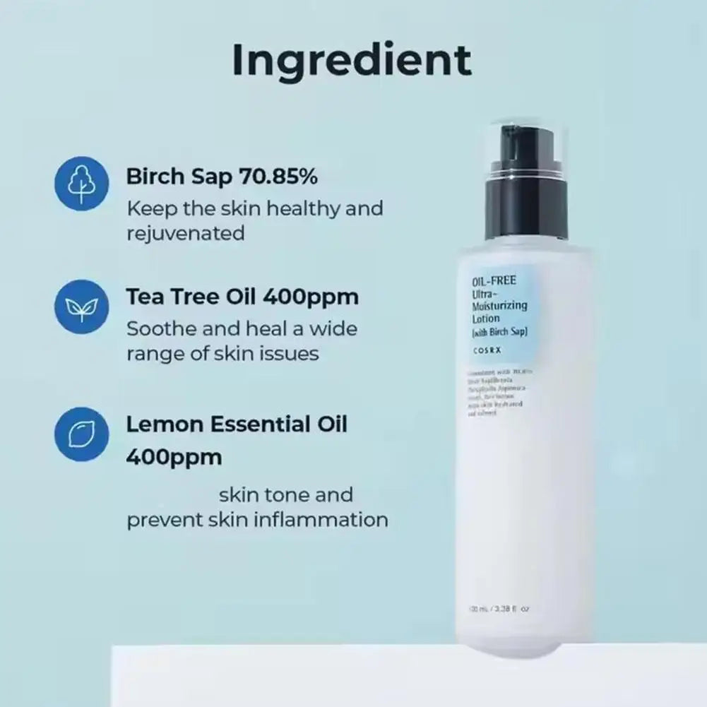 Oil Free Ultra Moisturizing Lotion 100ml Soothing Skin Care Moisturizing Day Cream Lotions Korean Cosmetics