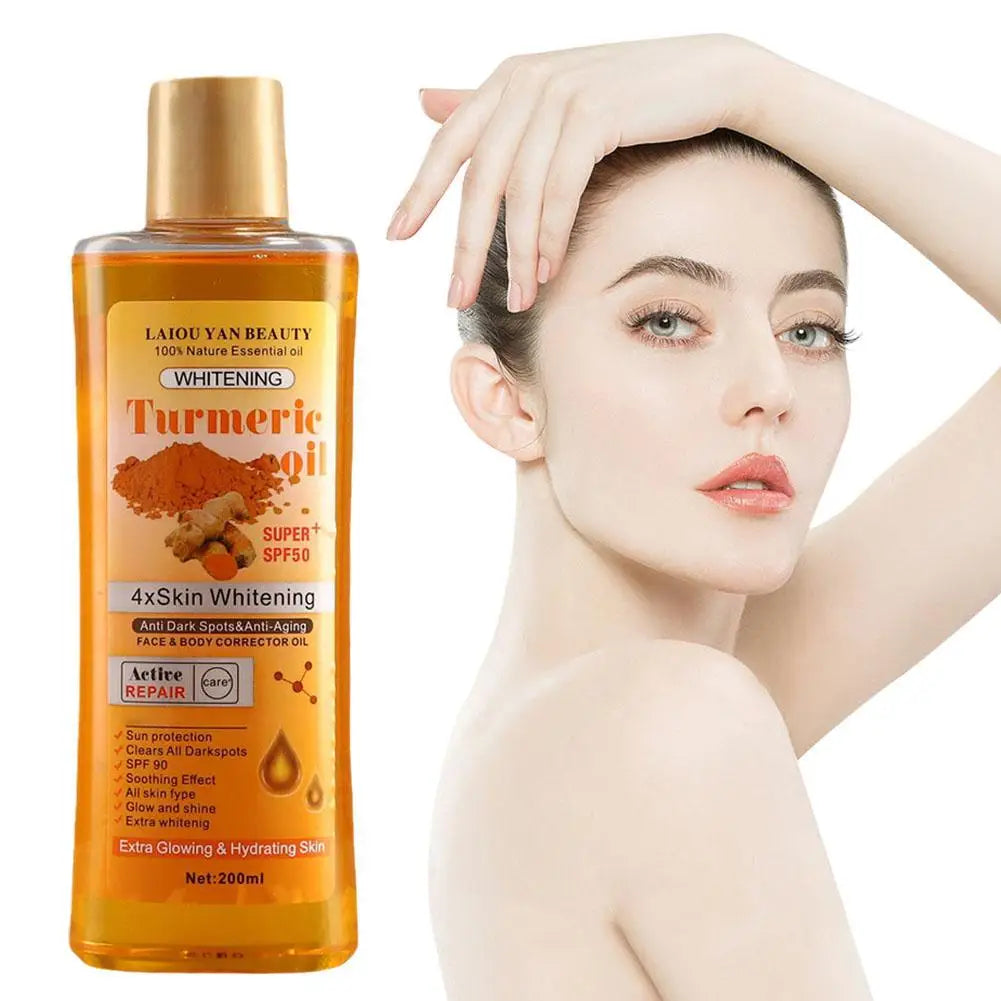 Turmeric Essential Oil Facial Body Massage Moisturizing Diffuser Aromatherapy Face Body Care Smoothing Body face Skin Care 200ml